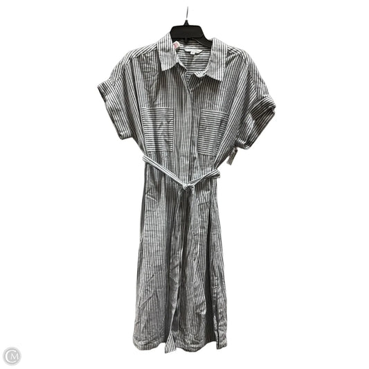 Dress Casual Midi By Ophelia Roe In Striped Pattern, Size: M