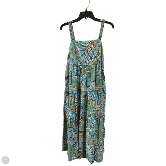 Dress Casual Maxi By Dress Forum In Green & Orange, Size: M