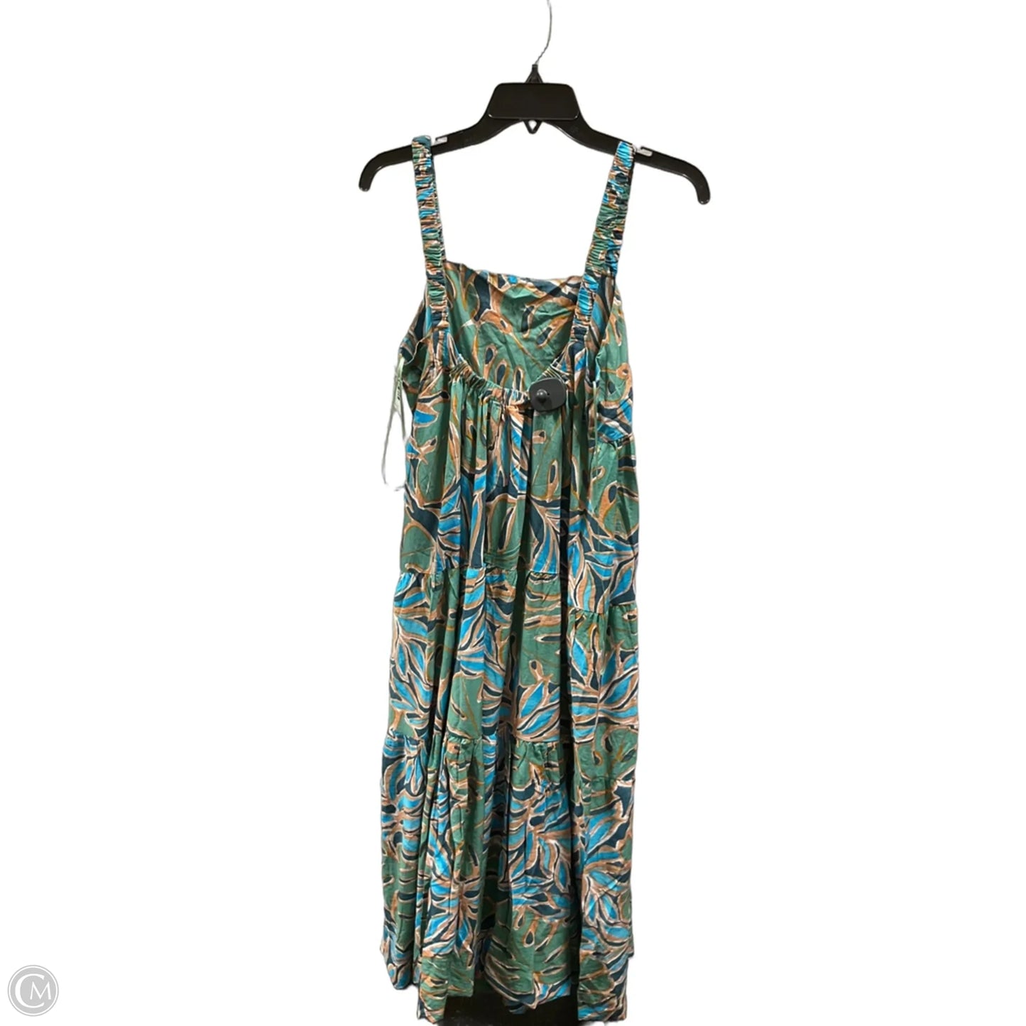 Dress Casual Maxi By Dress Forum In Green & Orange, Size: M