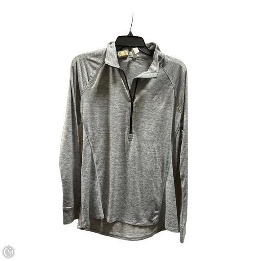 Athletic Jacket By Under Armour In Grey, Size: L