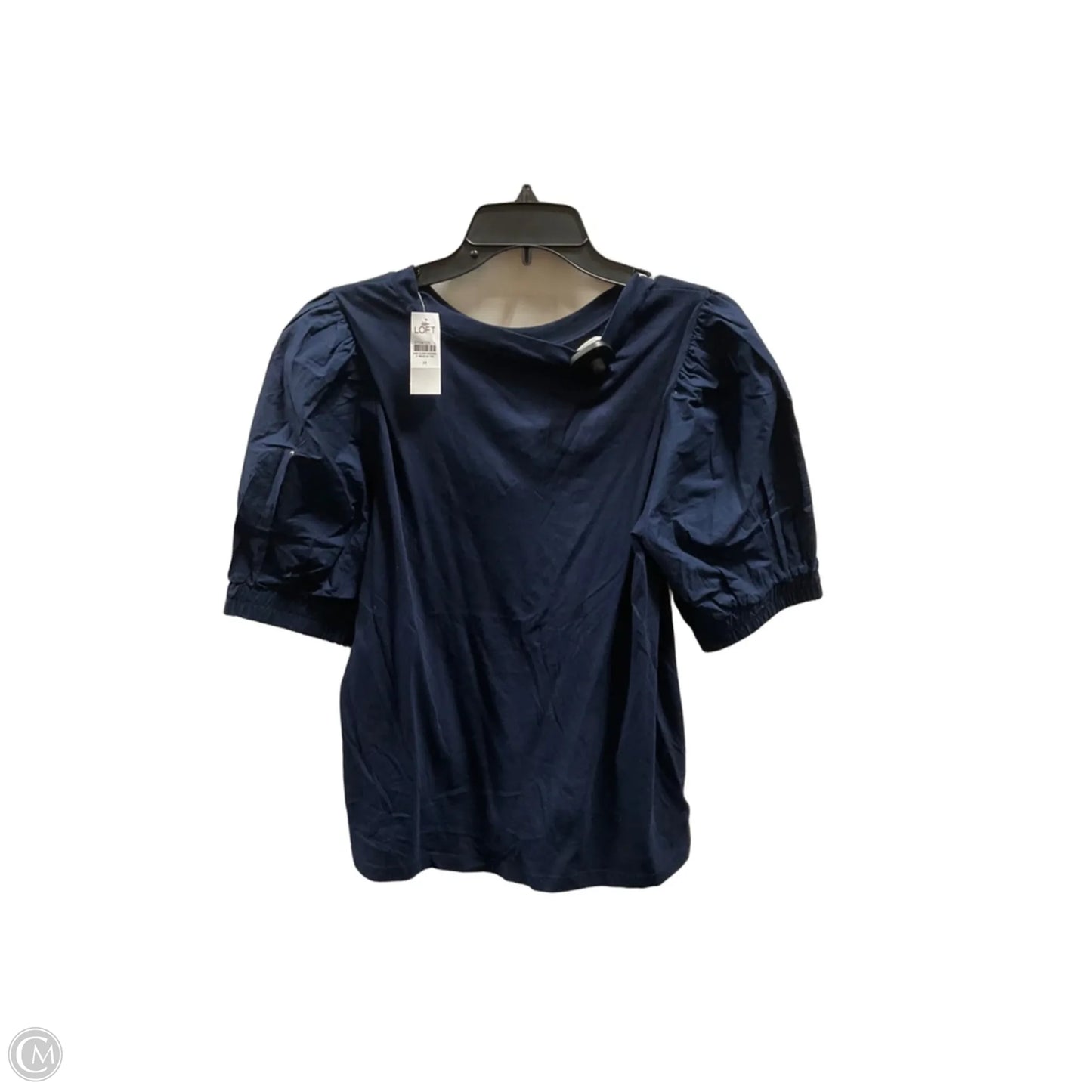 Top Short Sleeve By Loft In Blue, Size: M