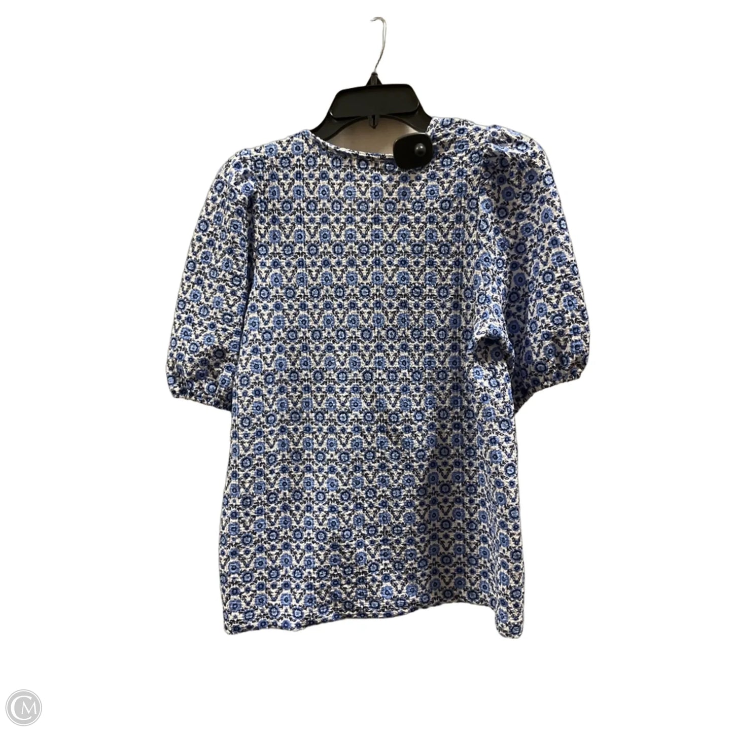 Top Short Sleeve By Loft In Blue, Size: M