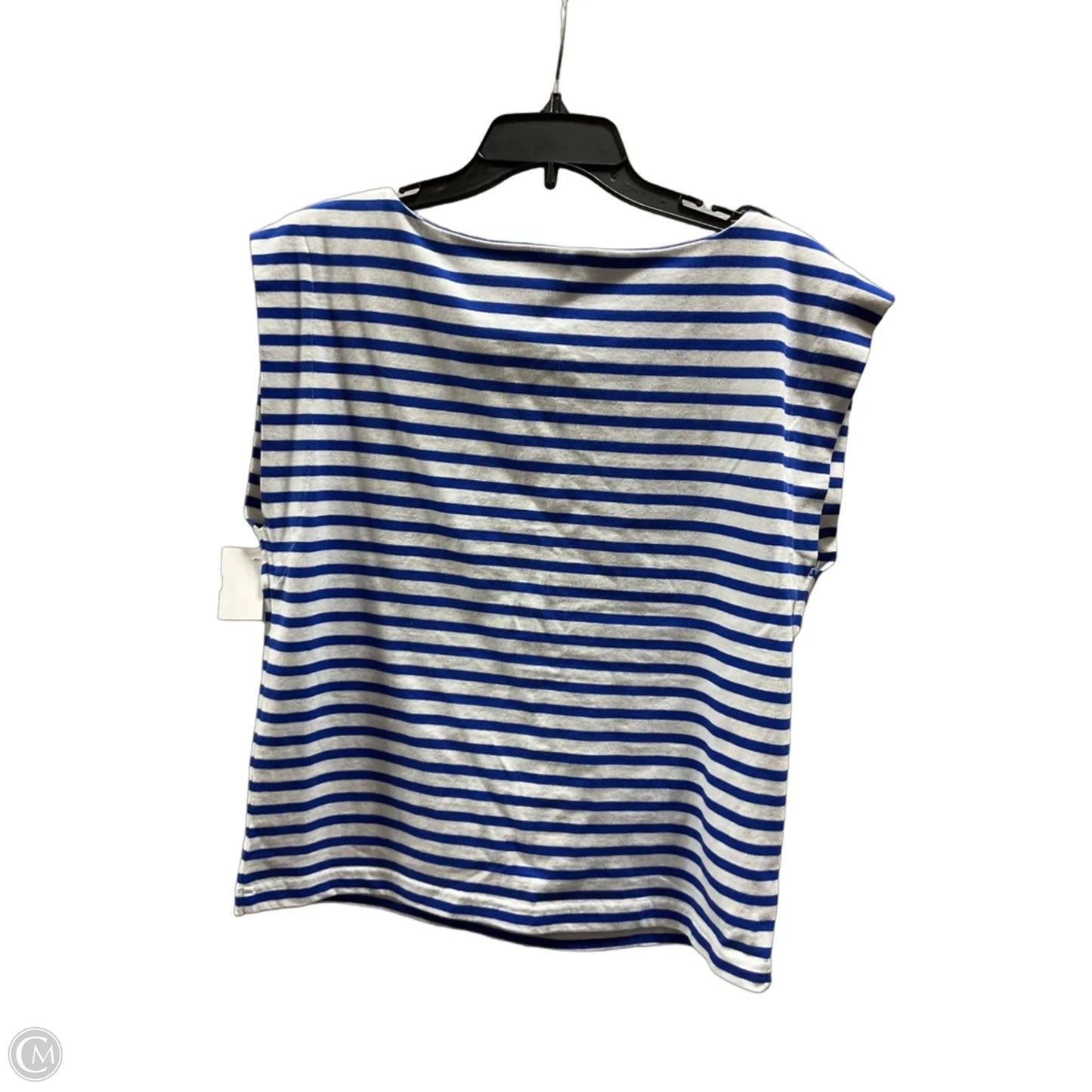 Top Sleeveless By Loft In Striped Pattern, Size: L