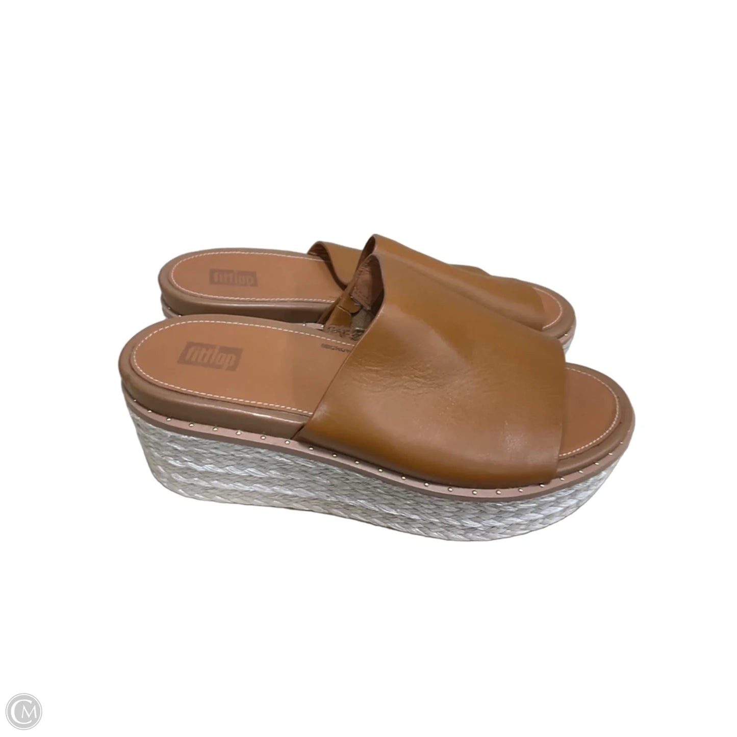 Sandals Heels Block By Fitflop In Tan, Size: 6