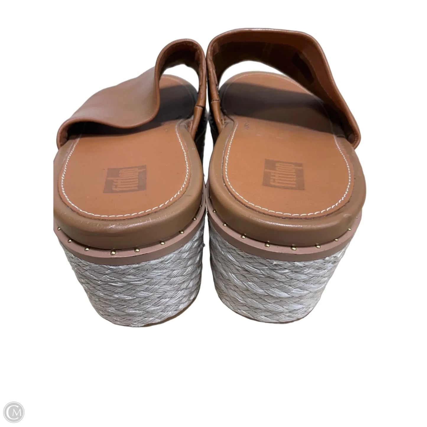 Sandals Heels Block By Fitflop In Tan, Size: 6