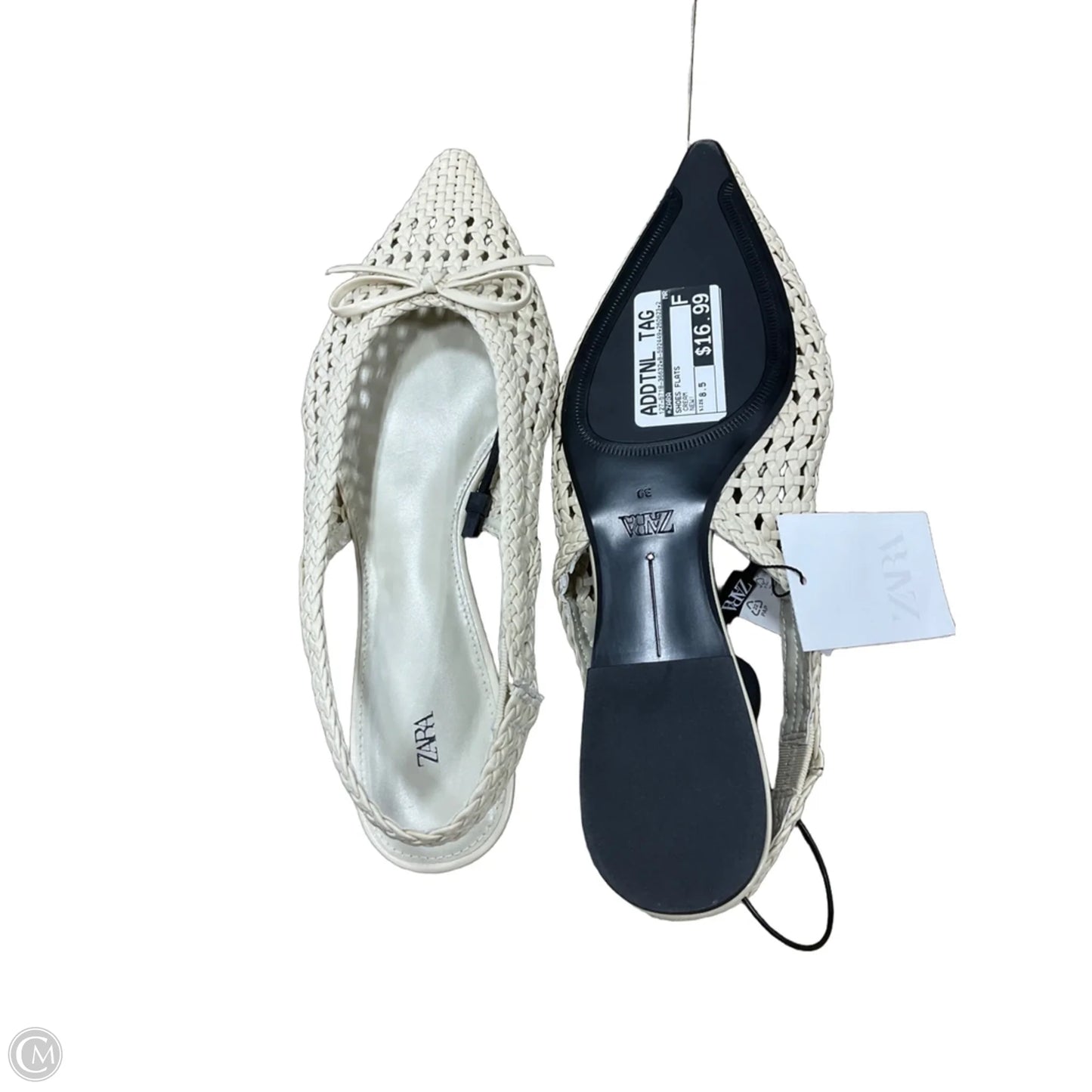 Shoes Flats By Zara In Cream, Size: 8.5