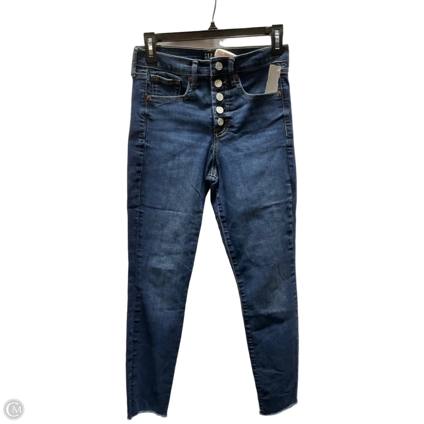 Jeans Skinny By Gap In Navy, Size: 2