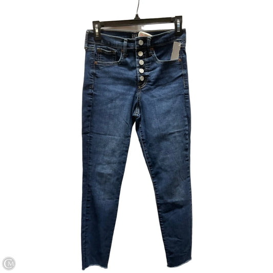 Jeans Skinny By Gap In Navy, Size: 2