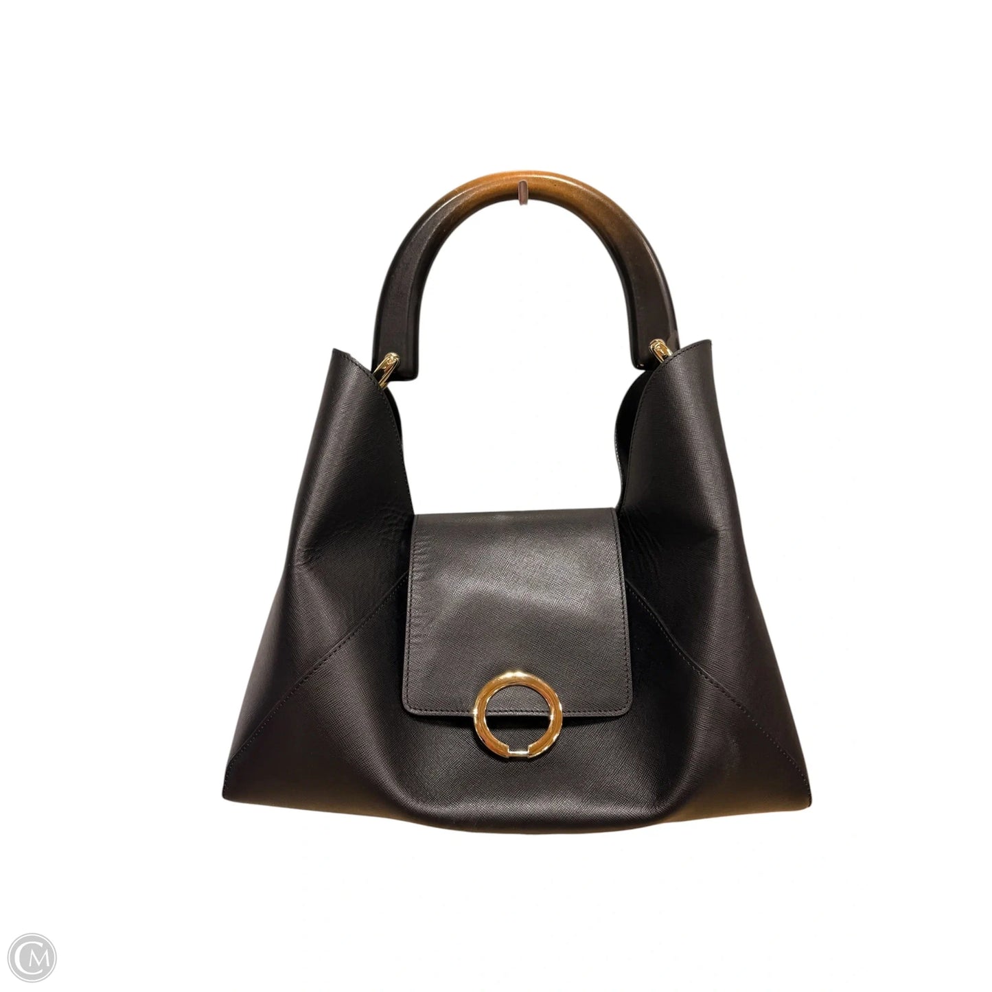 Handbag Leather By Cma, Size: Large