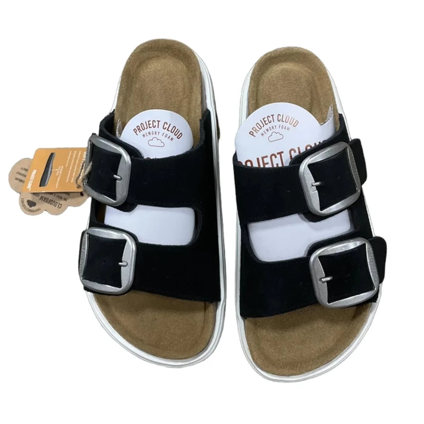 Sandals Flats By Cmf In Black, Size: 6.5