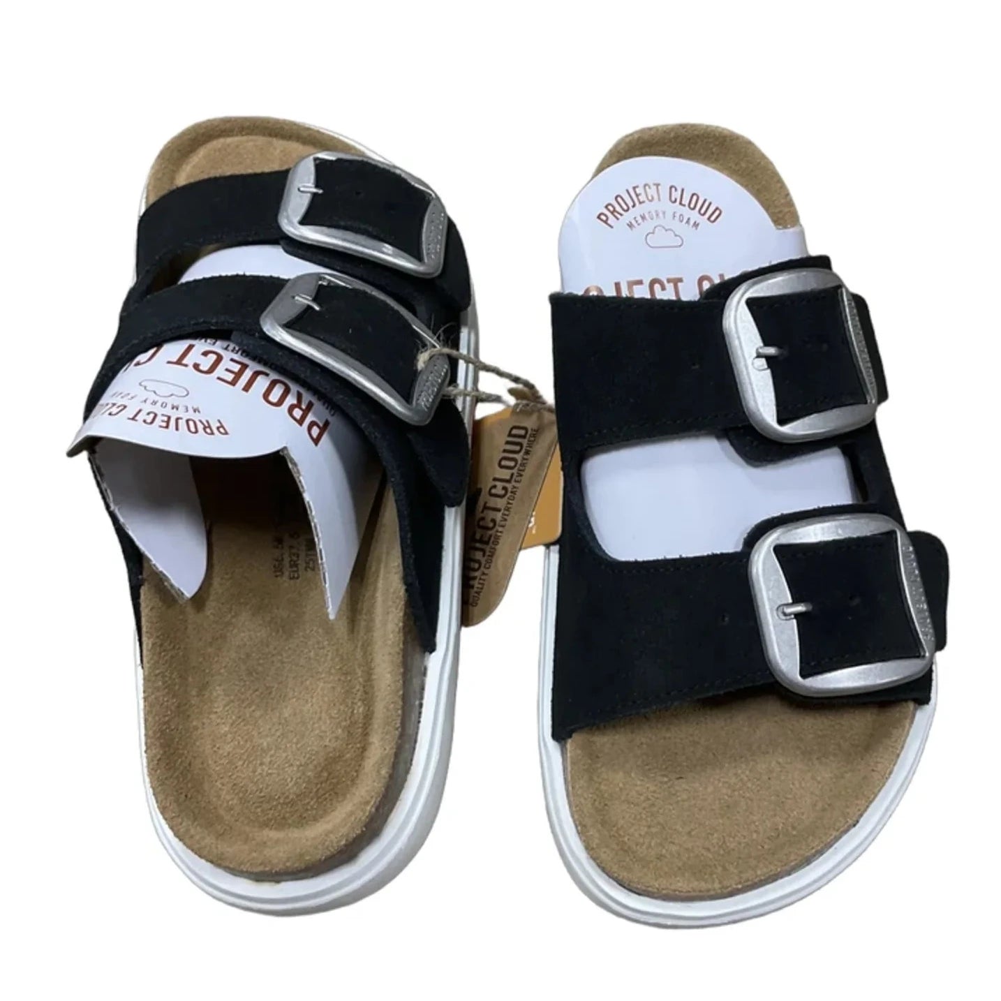 Sandals Flats By Cmf In Black, Size: 6.5