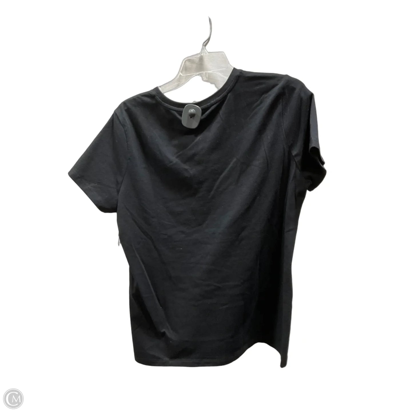 Top Short Sleeve By Calvin Klein In Black, Size: M
