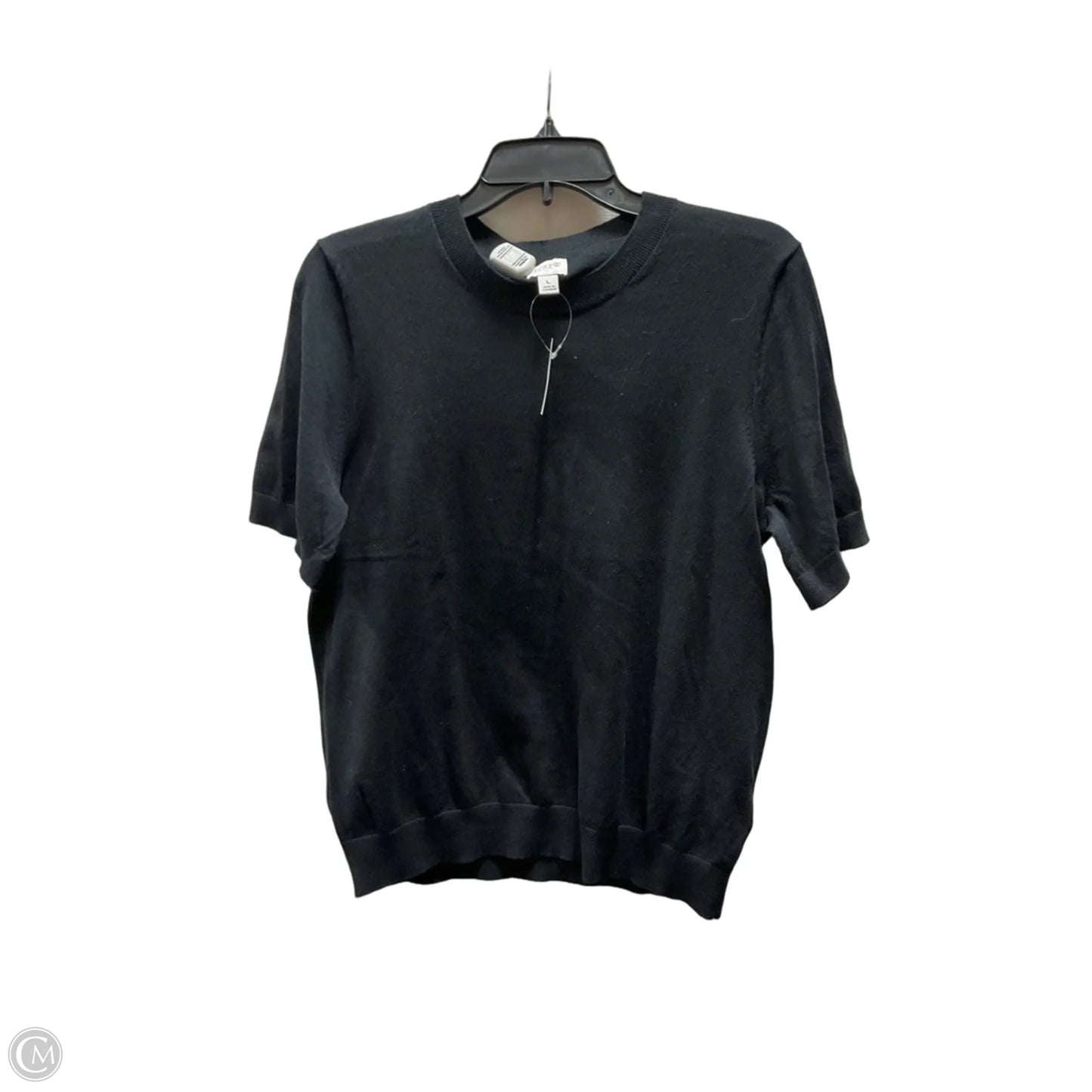Top Short Sleeve Basic By J. Crew In Black, Size: L
