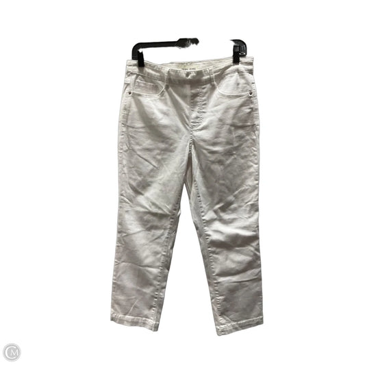 Jeans Straight By Tribal In White, Size: 8