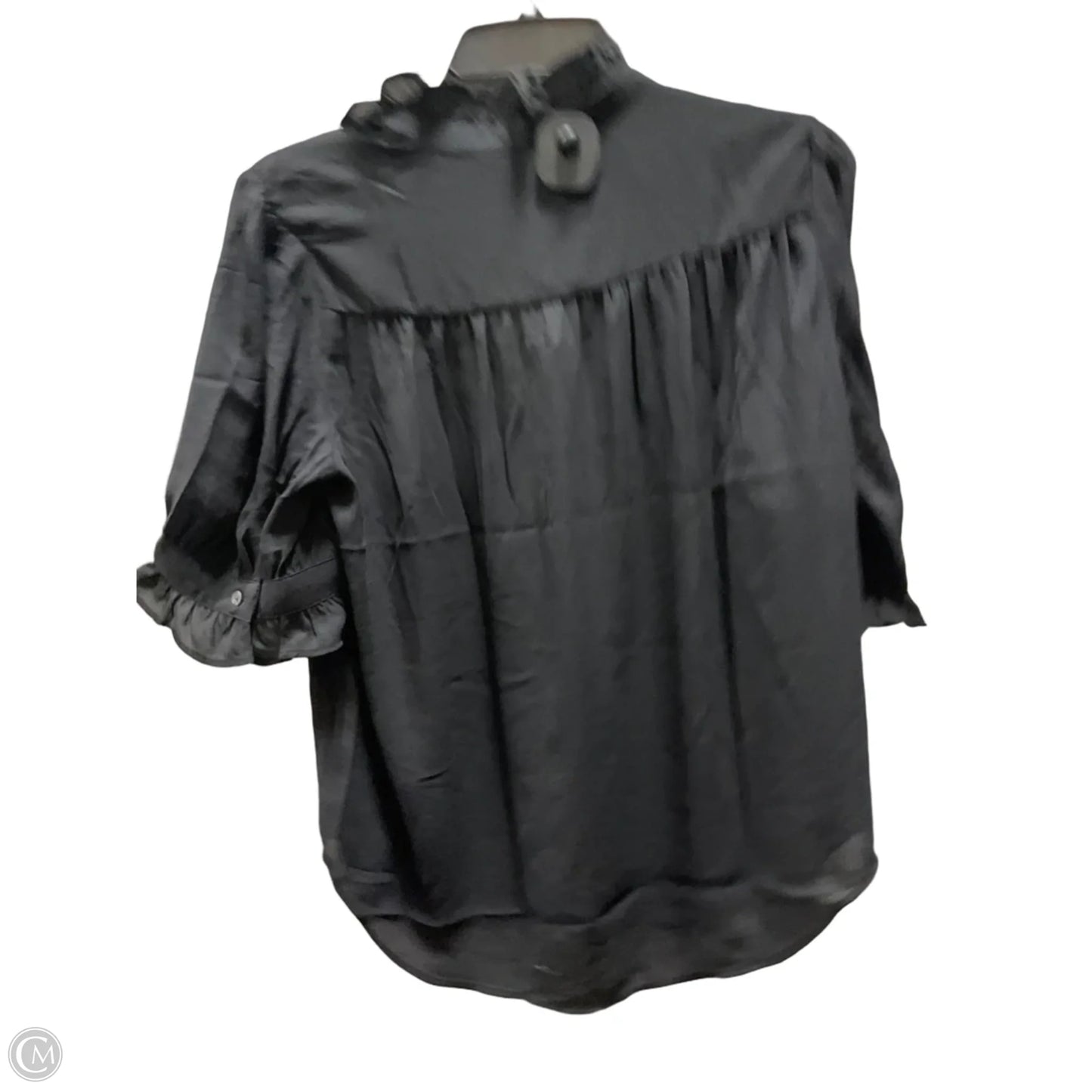 Top Short Sleeve By Ann Taylor In Black, Size: S