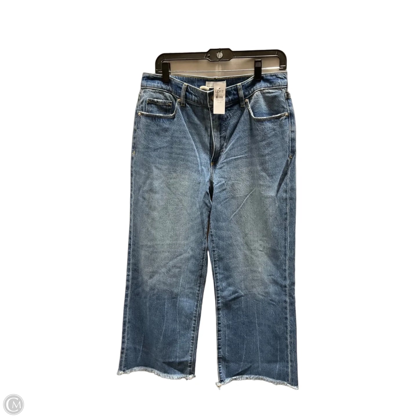 Jeans Wide Leg By Loft In Blue, Size: 8