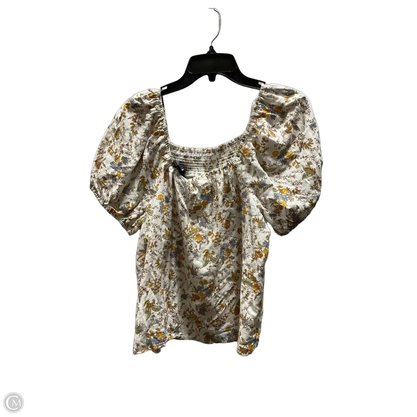 Top Short Sleeve By Ana In Floral Print, Size: M