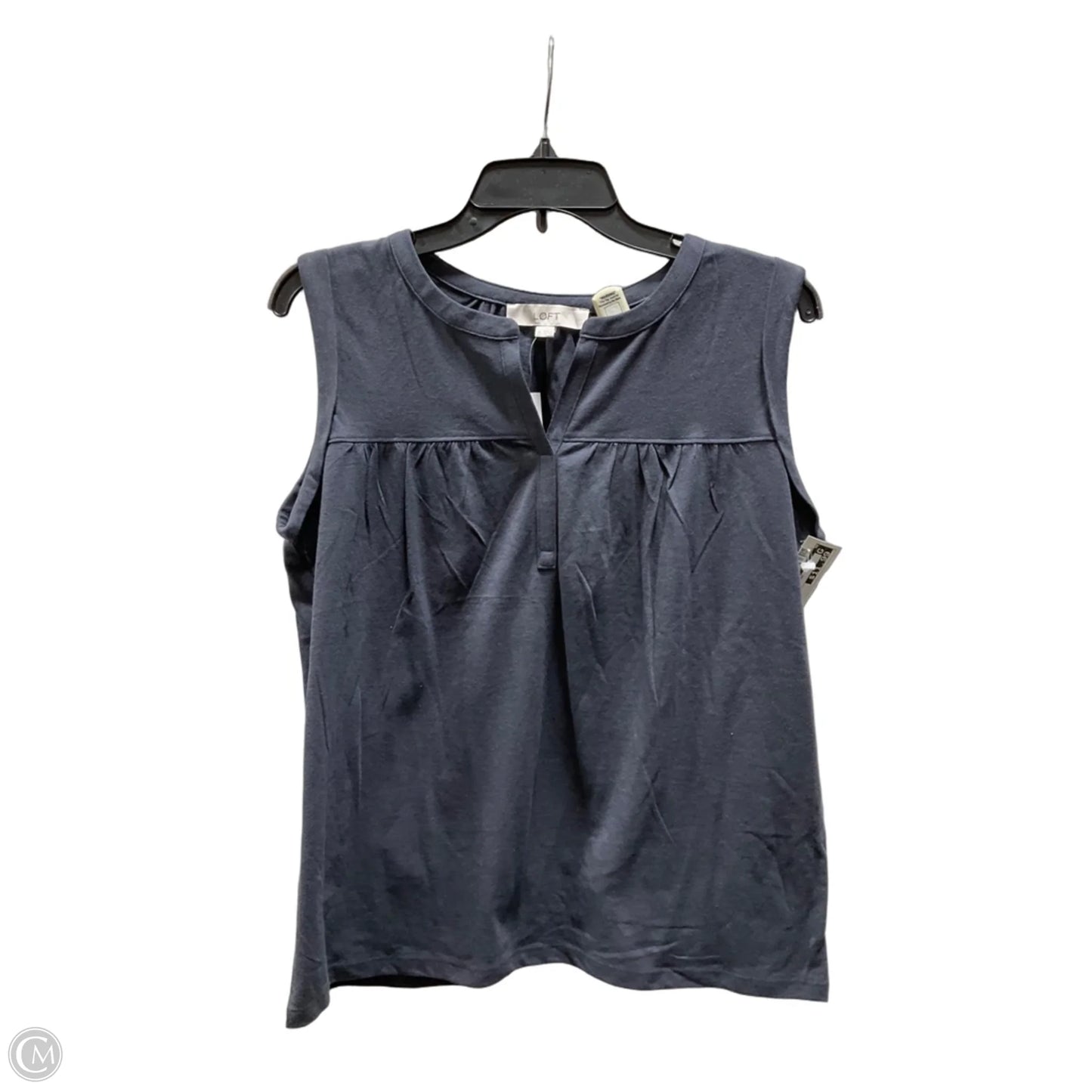 Top Sleeveless By Loft In Grey, Size: M
