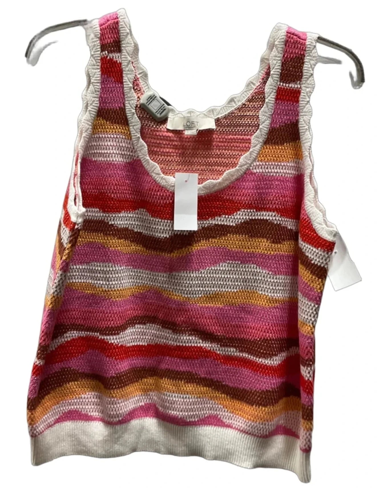 Tank Top By Loft In Orange & Pink, Size: M