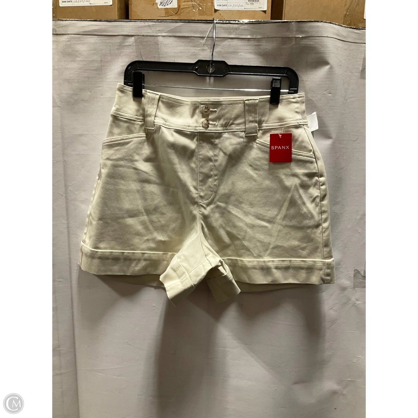 Shorts By Spanx In Cream, Size: L