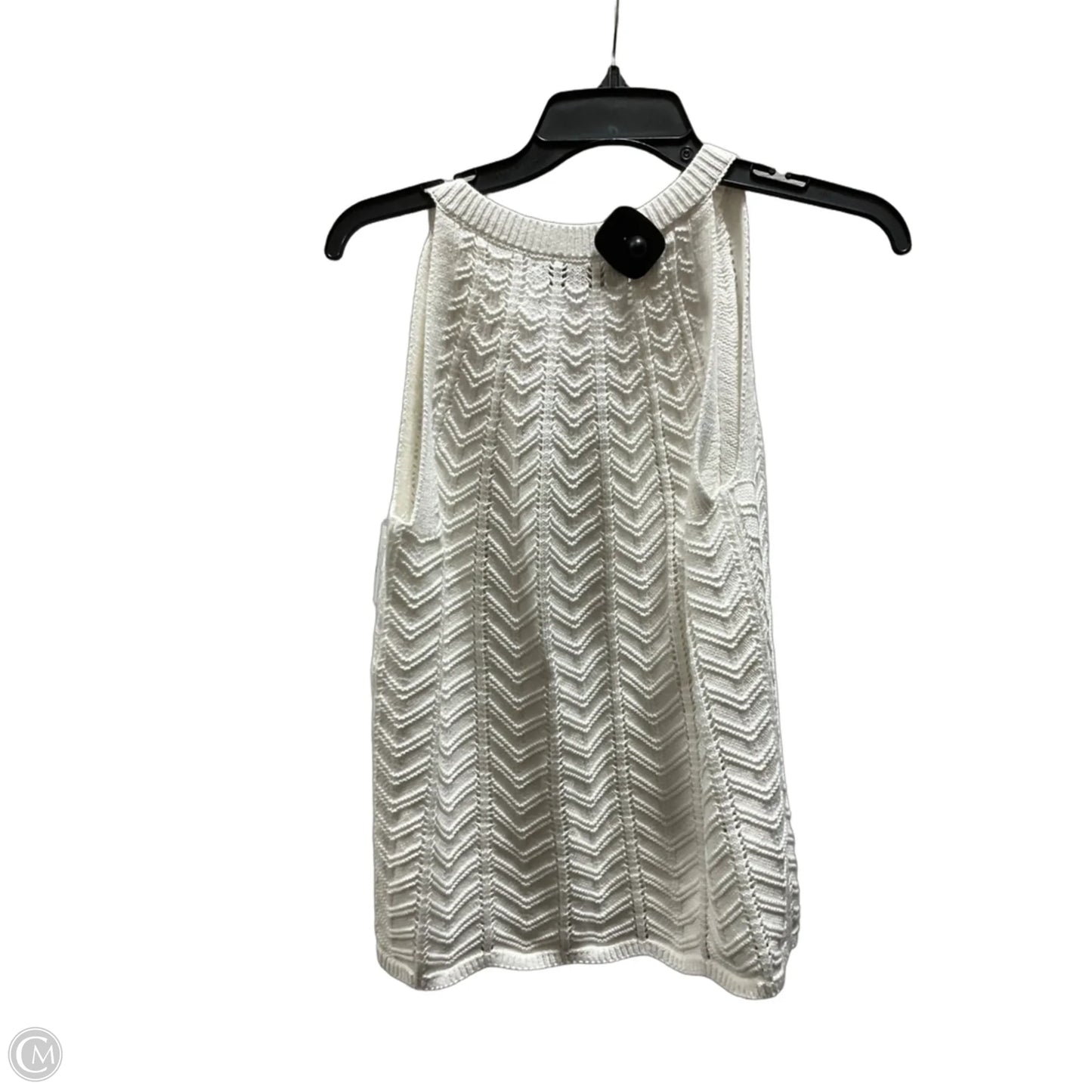 Top Sleeveless By Loft In Cream, Size: M