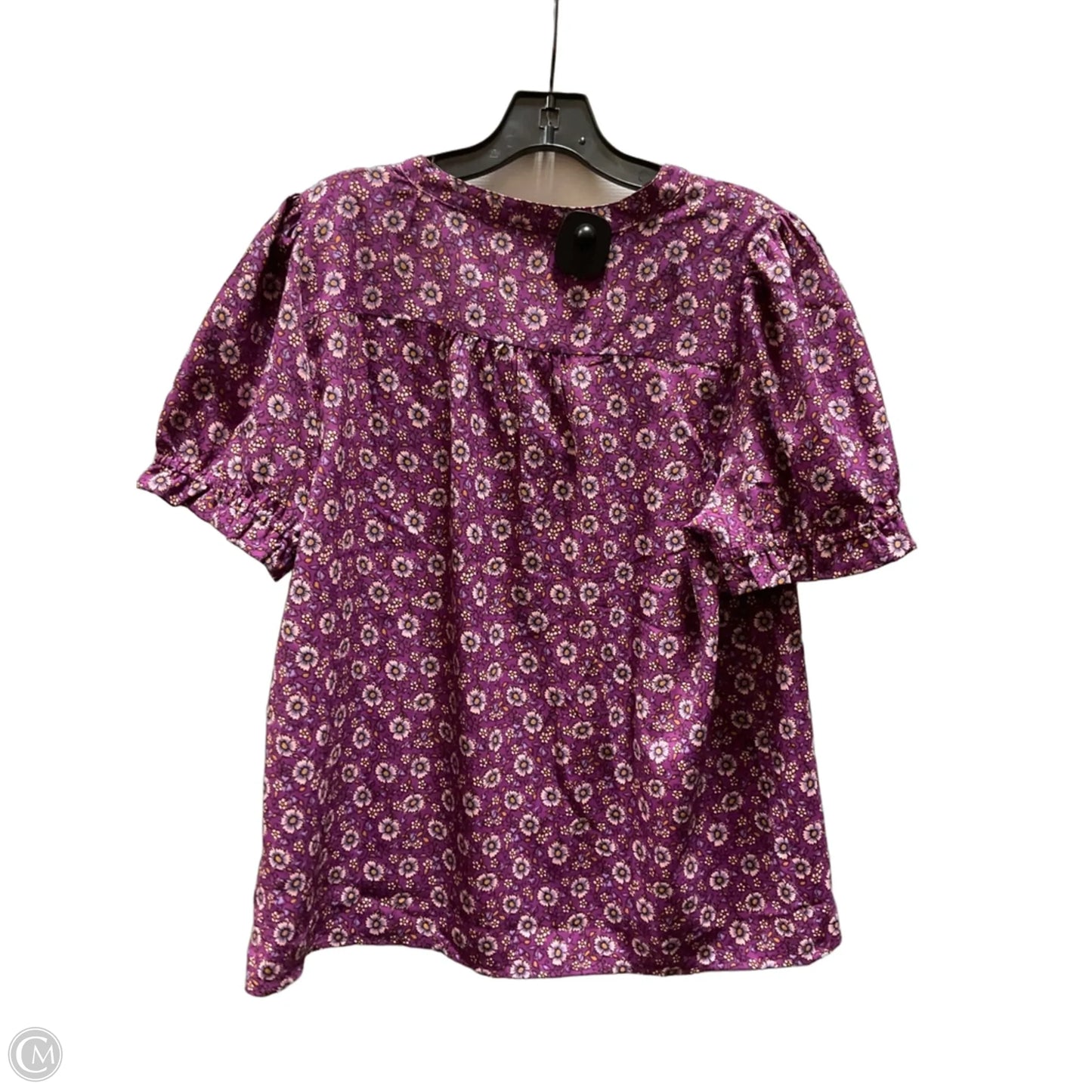 Top Short Sleeve By J. Crew In Purple, Size: L
