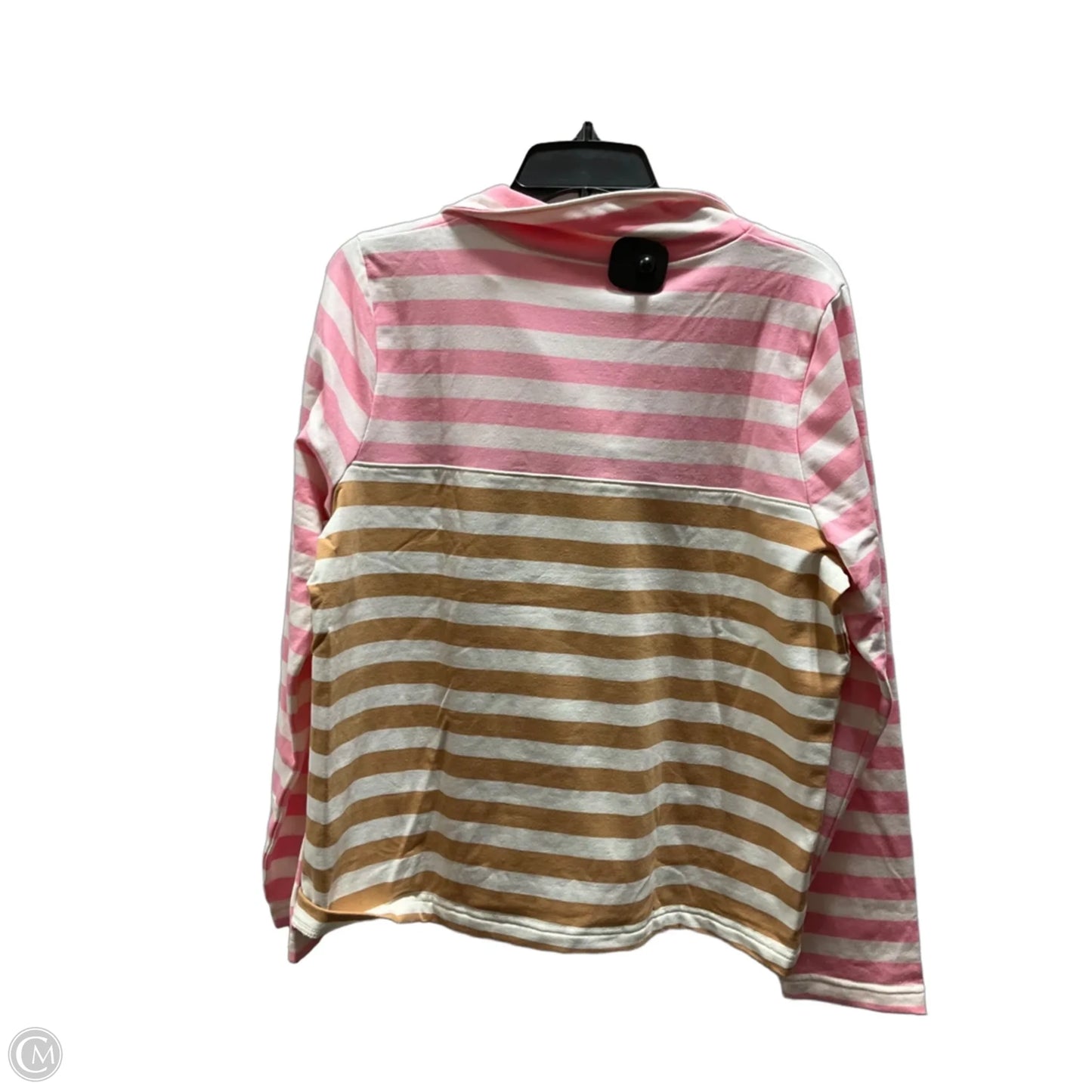 Sweatshirt Crewneck By J. Crew In Pink & Tan, Size: L