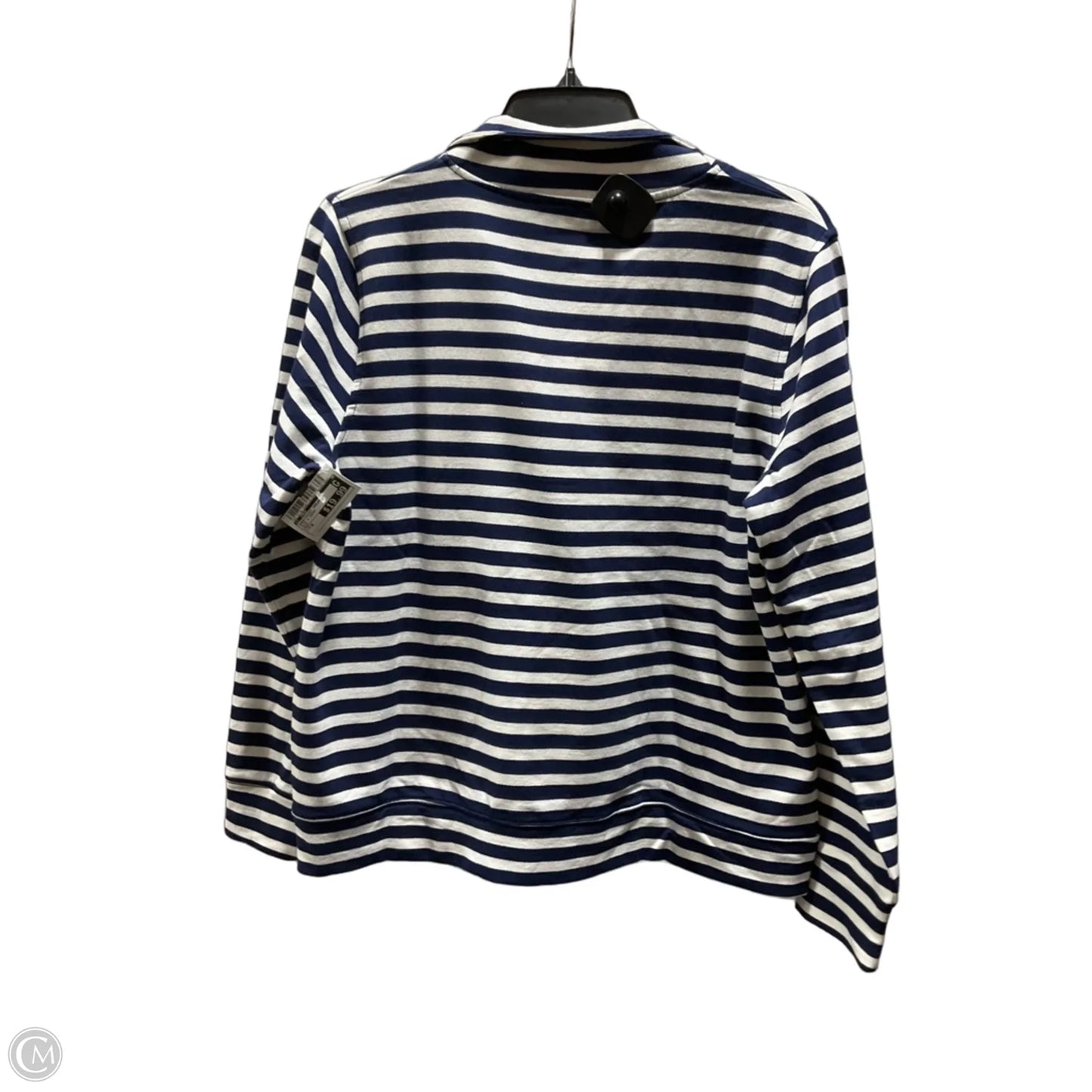 Sweatshirt Crewneck By J. Crew In Blue & Cream, Size: M