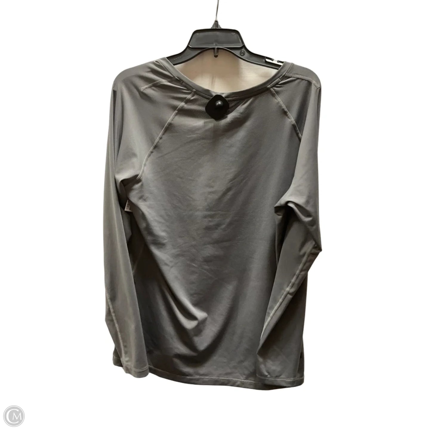 Athletic Top Long Sleeve Crewneck By Under Armour In Grey, Size: Xl