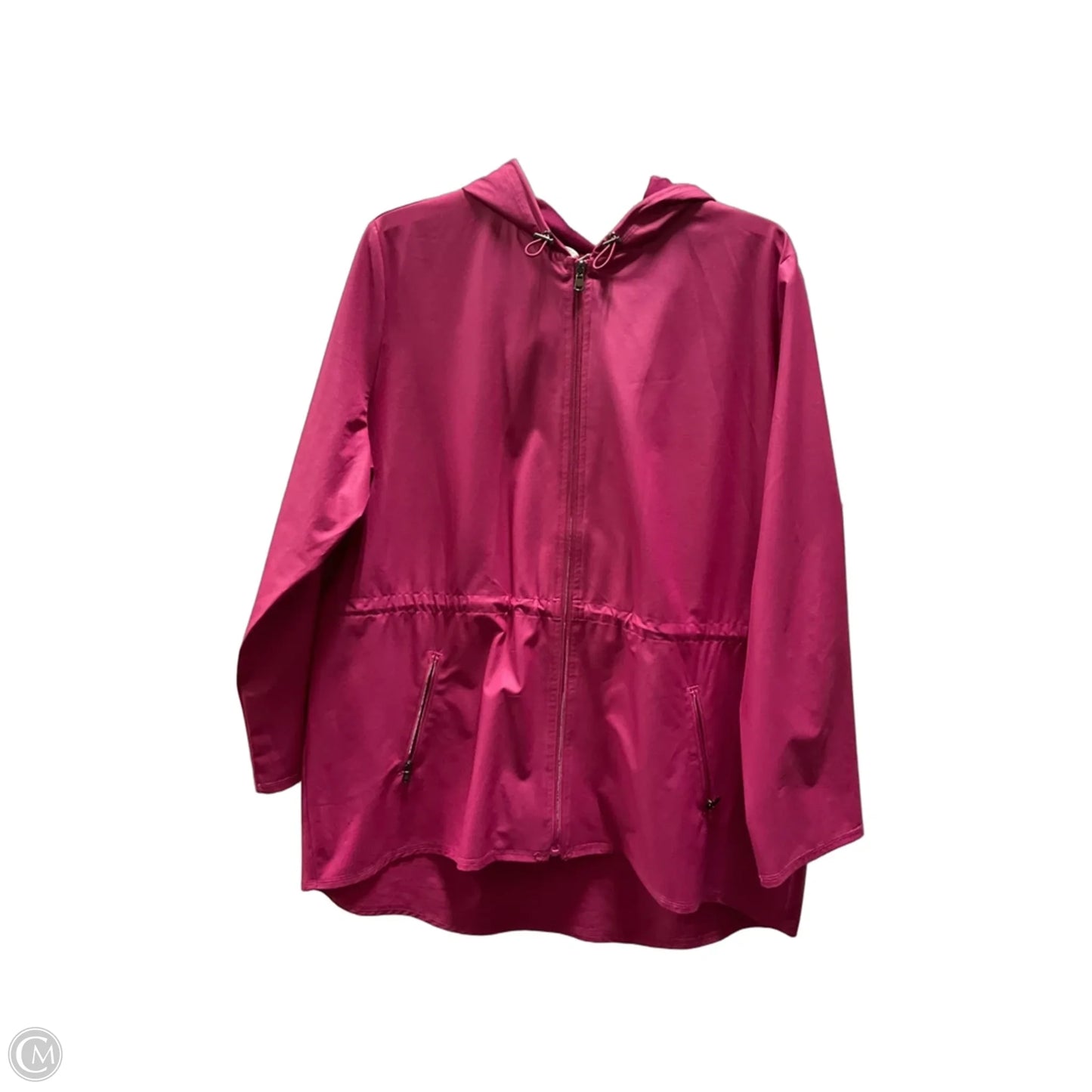 Athletic Jacket By Chicos In Pink, Size: Xl