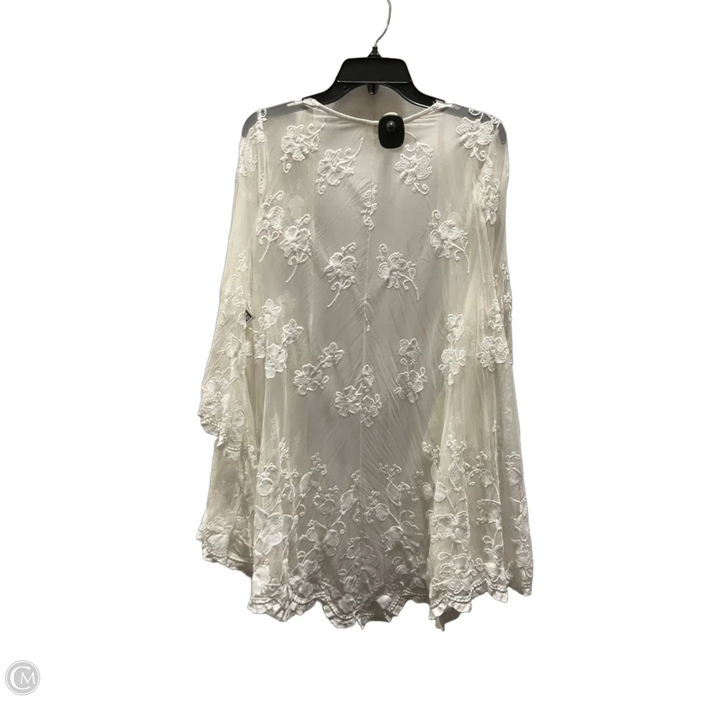 Shawl By Dee Elly In Cream, Size: L