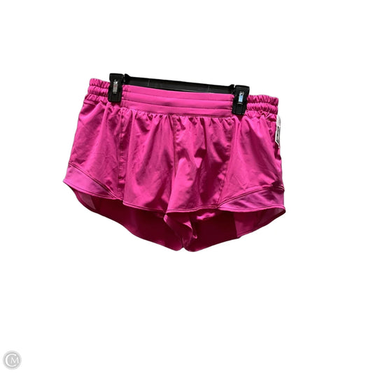 Athletic Shorts By Lululemon In Pink, Size: 14