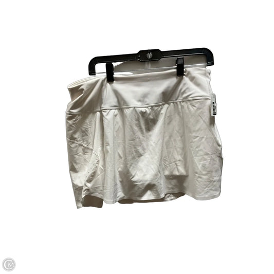 Athletic Skort By Athleta In Cream, Size: L