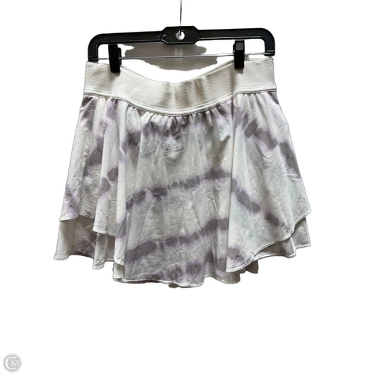 Athletic Skort By Lululemon In Purple & White, Size: 12