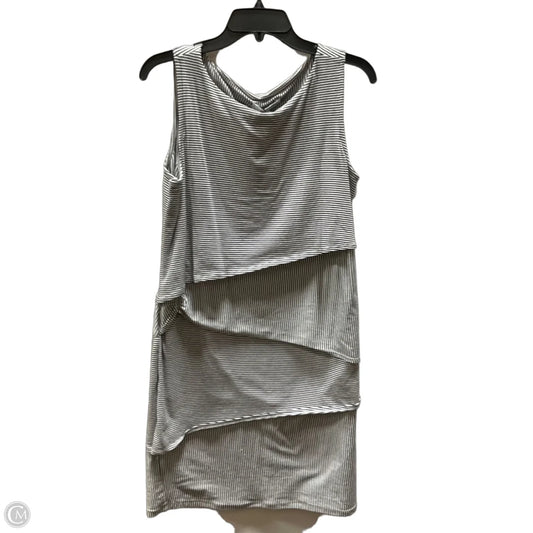 Dress Casual Midi By Neon Buddha In Striped Pattern, Size: M
