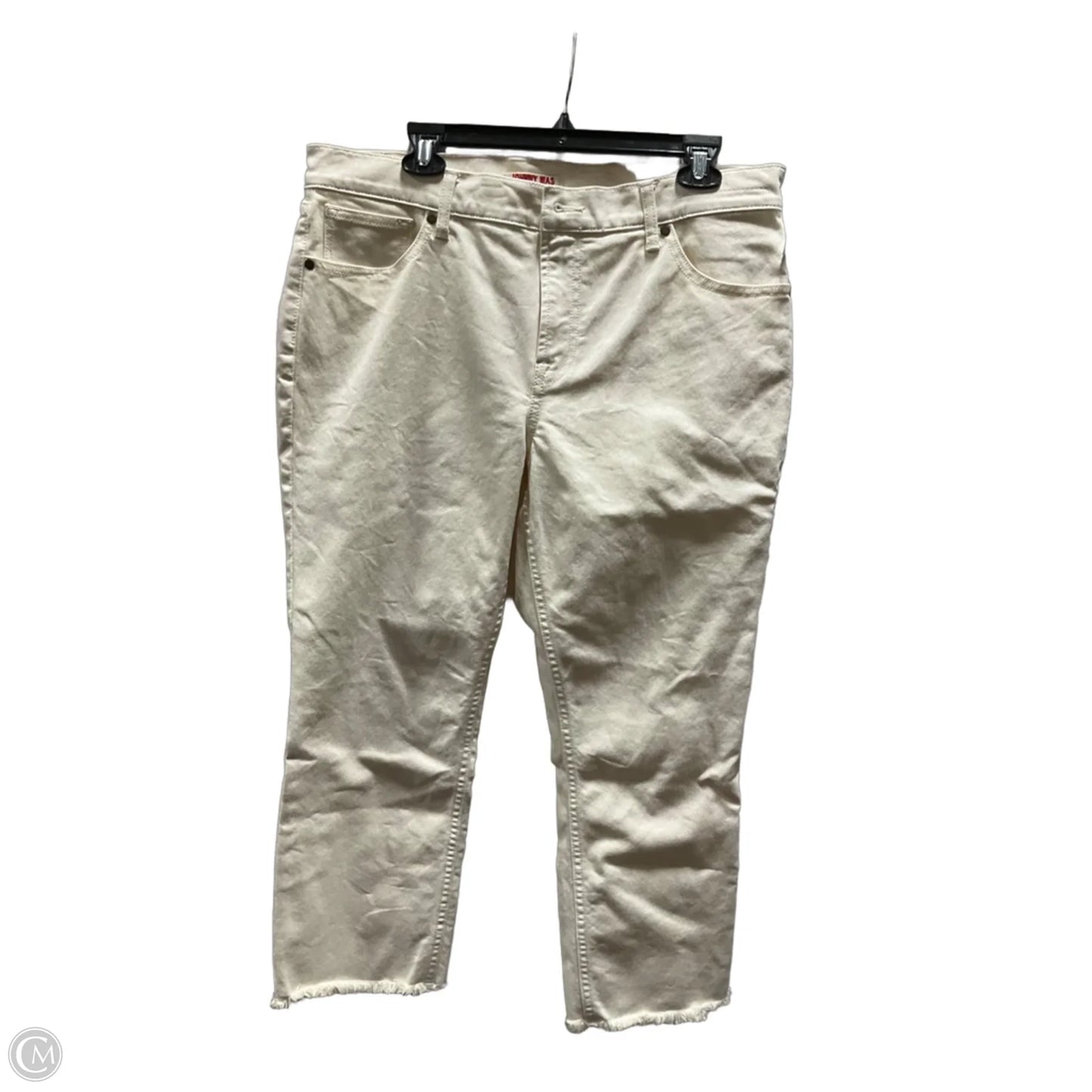 Jeans Boyfriend By Johnny Was In Beige, Size: 12