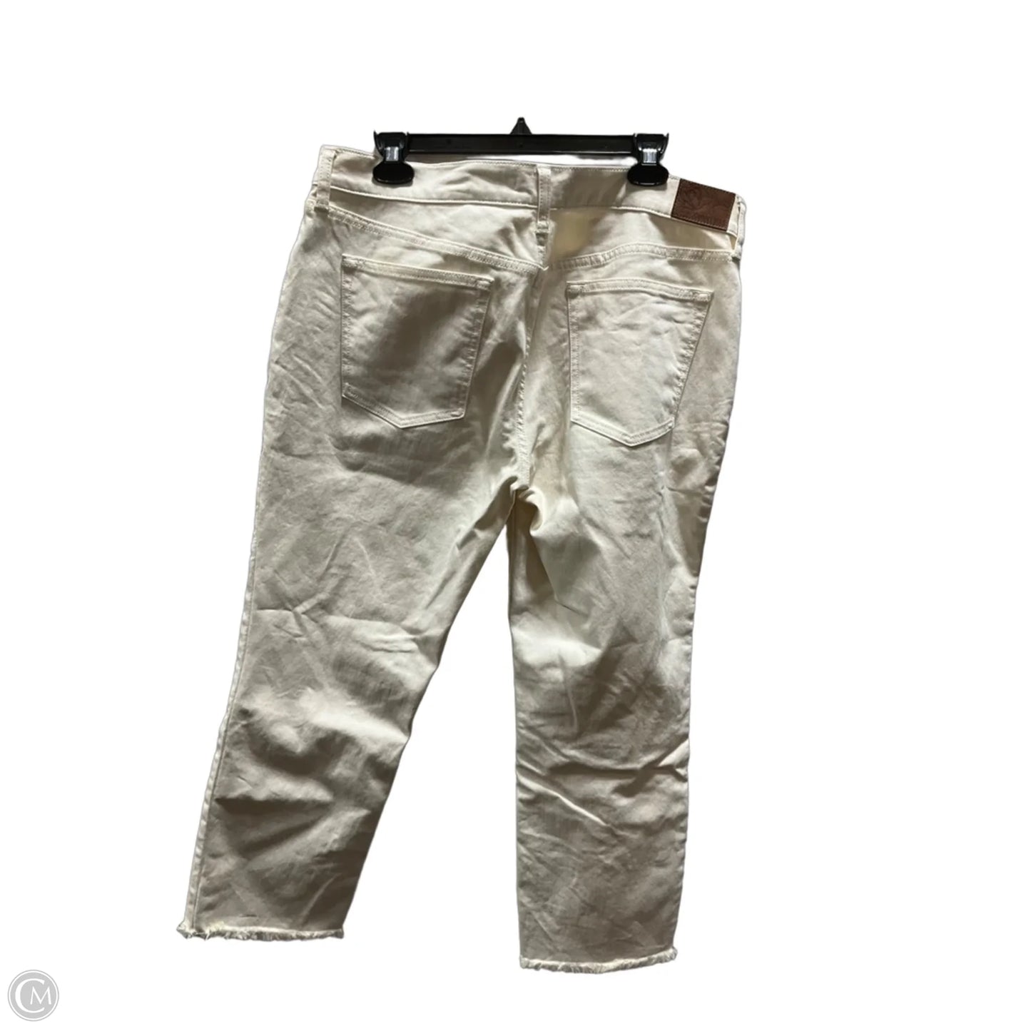 Jeans Boyfriend By Johnny Was In Beige, Size: 12