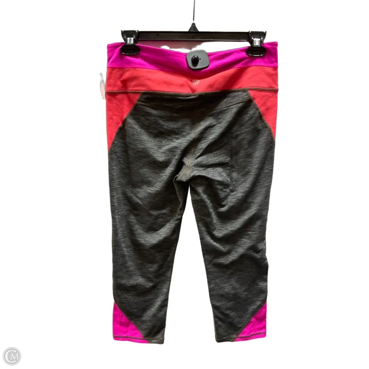 Athletic Capris By Athleta In Grey & Pink, Size: M