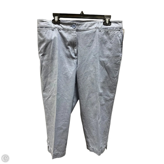 Pants Cropped By Talbots In Blue, Size: 12