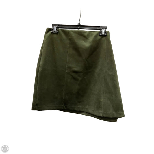 Skirt Mini & Short By Loft In Green, Size: Xl