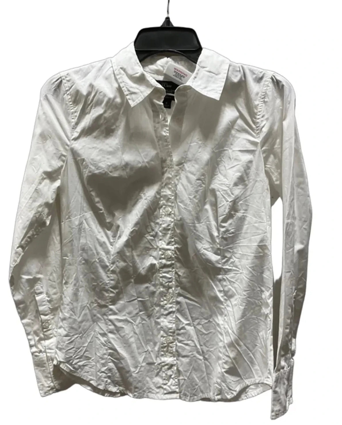 Blouse Long Sleeve By J. Crew In White, Size: 4