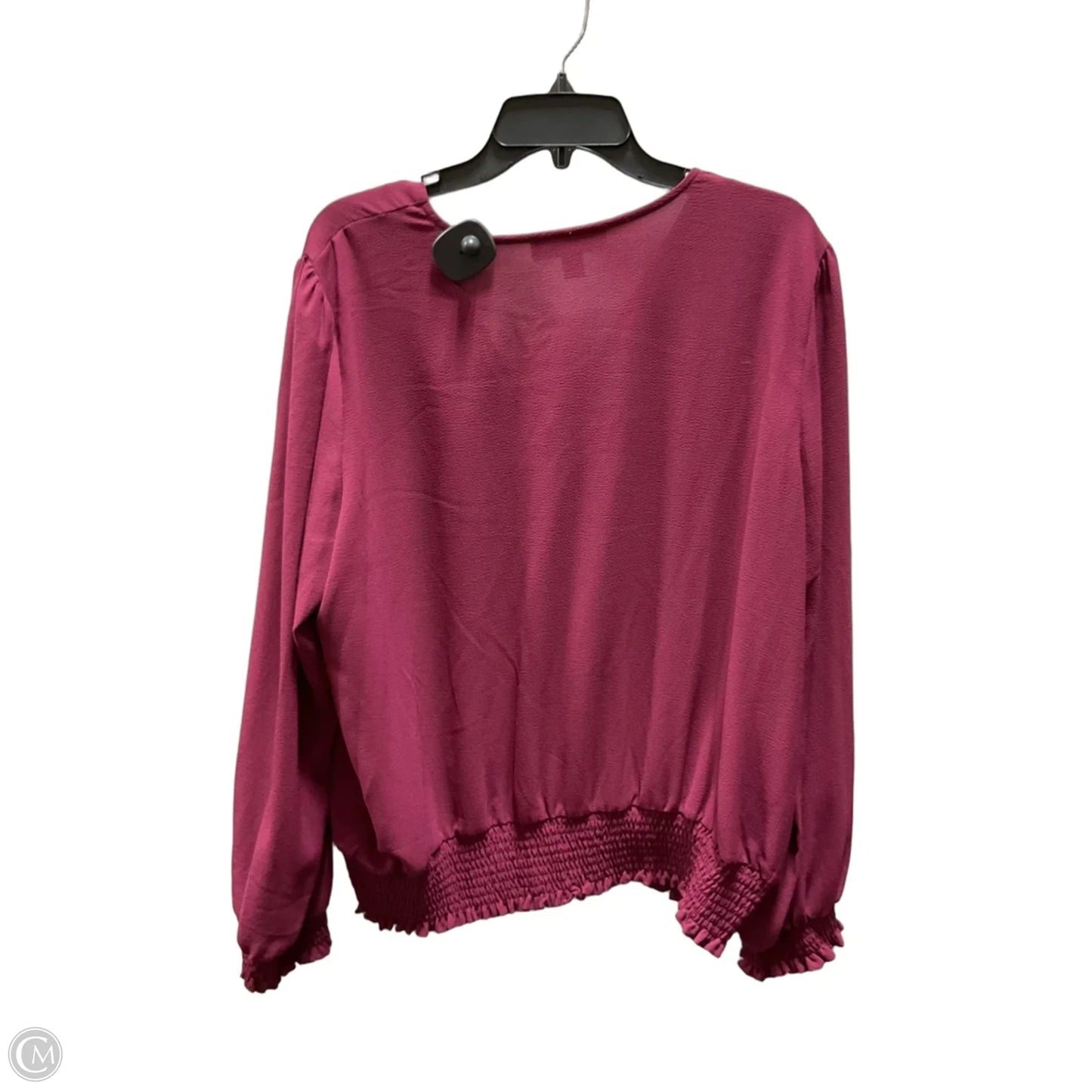 Top Long Sleeve By Michael By Michael Kors In Pink, Size: Xxl