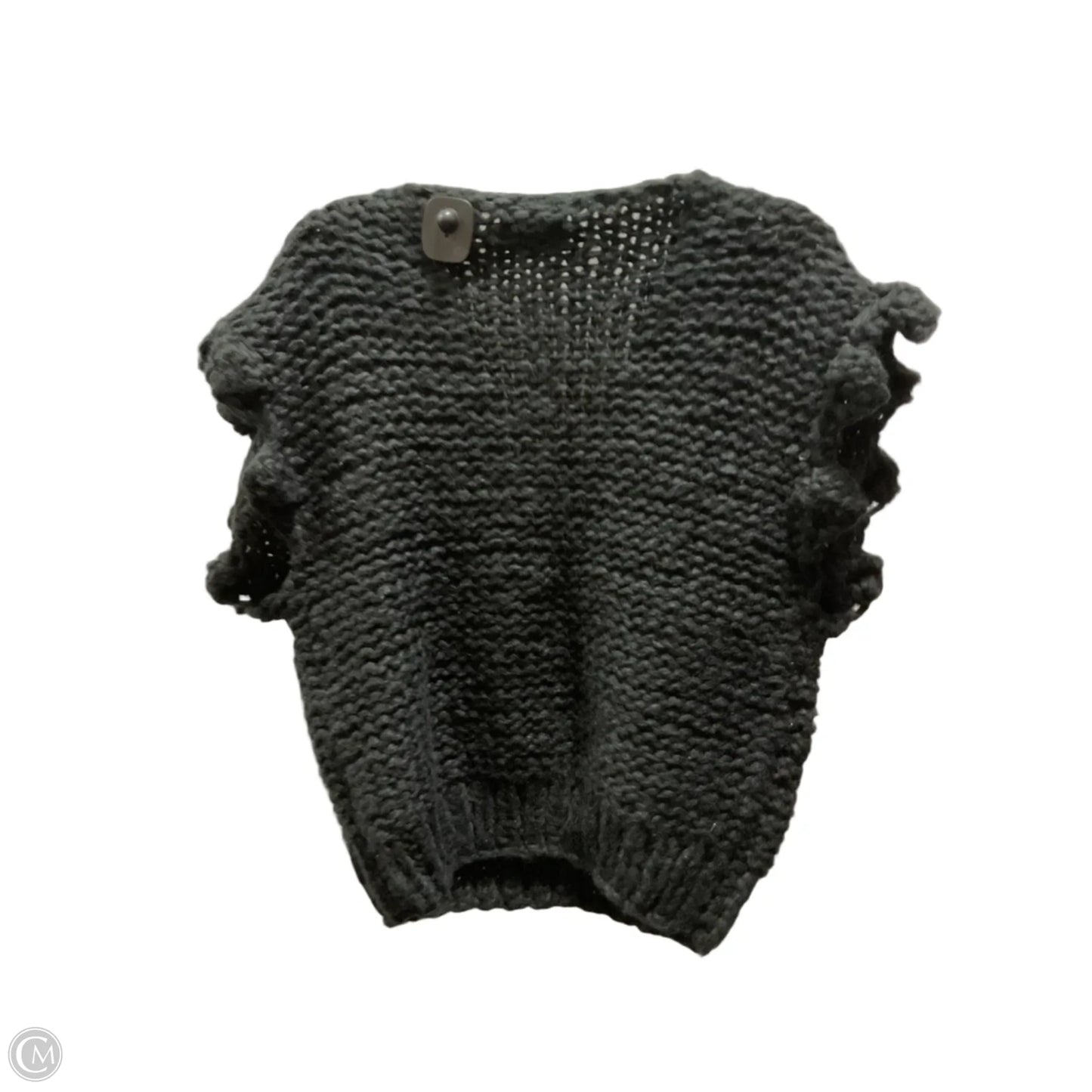 Vest Sweater By Maeve In Black & Green, Size: Osfm