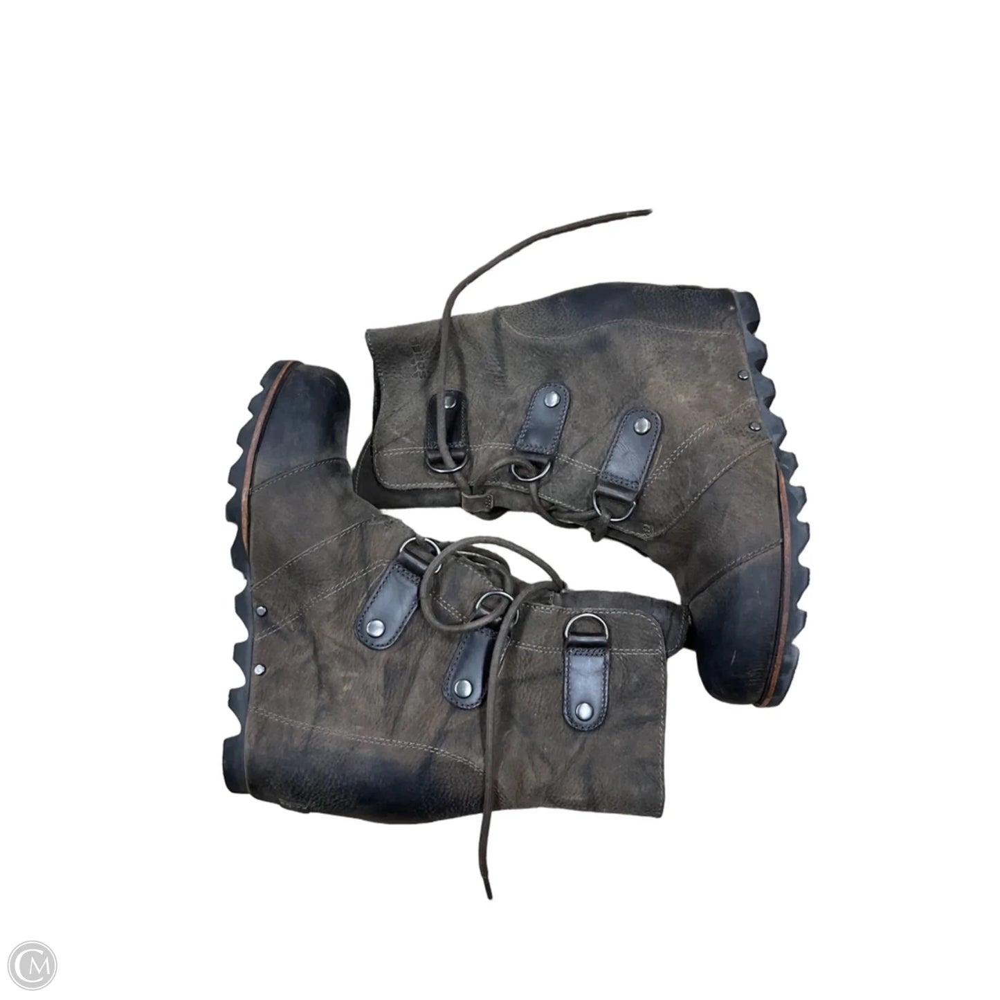 Boots Ankle Heels By Sorel In Brown, Size: 8