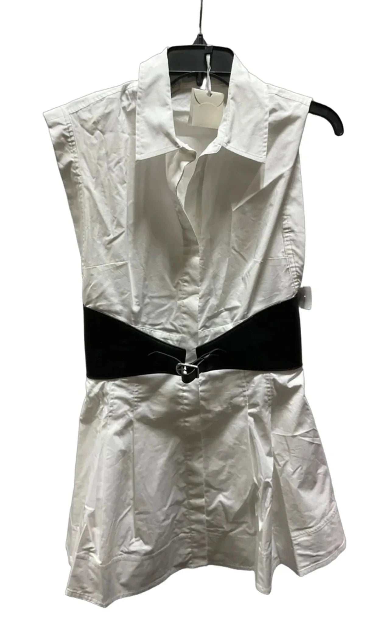 Dress Casual Midi By Cma In Black & White, Size: S