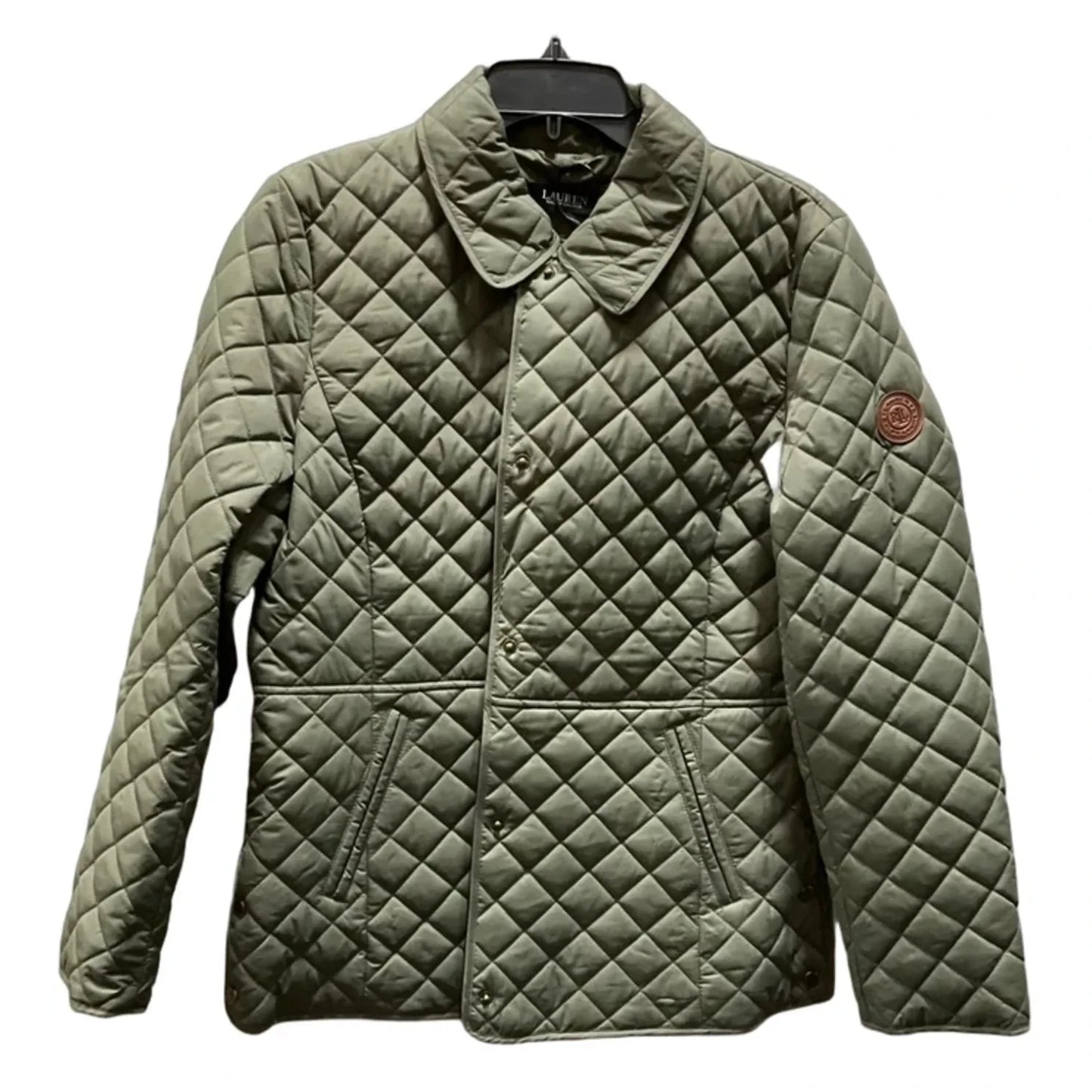 Jacket Puffer & Quilted By Ralph Lauren In Green, Size: L
