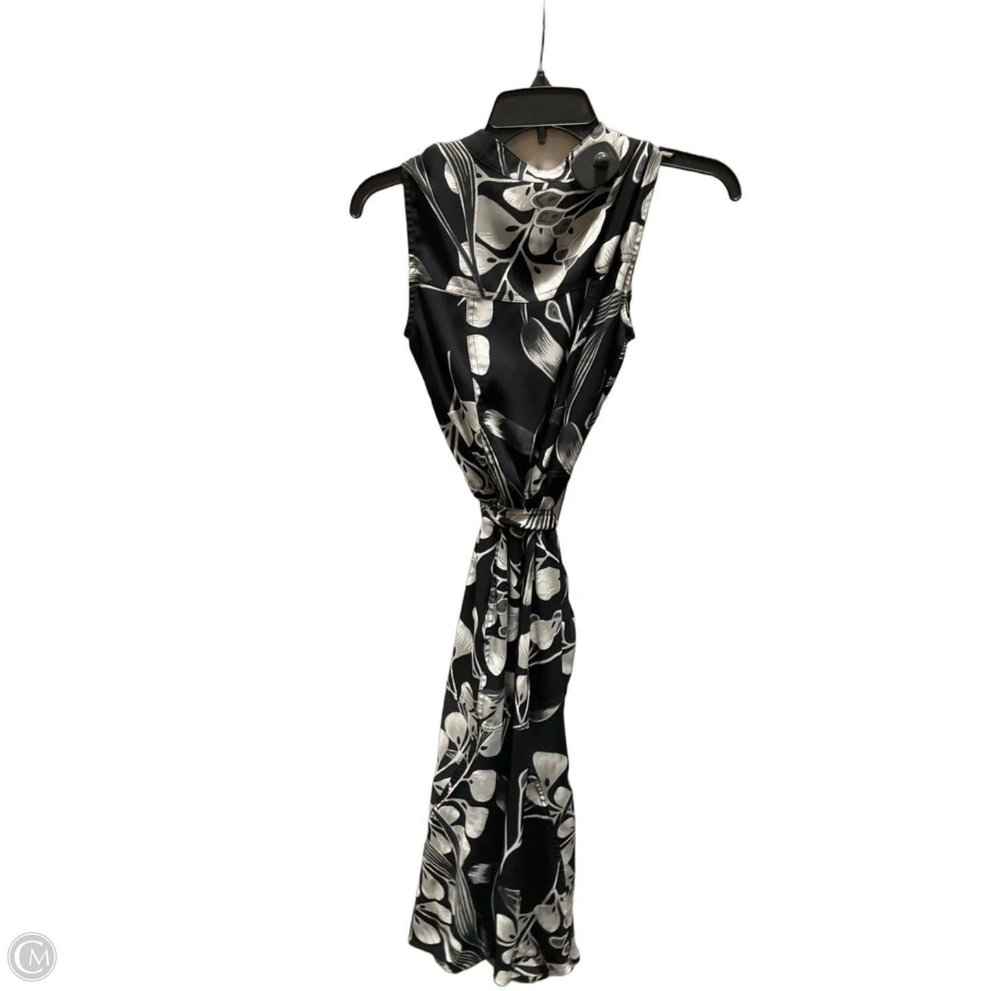 Dress Casual Midi By White House Black Market In Black & White, Size: 0