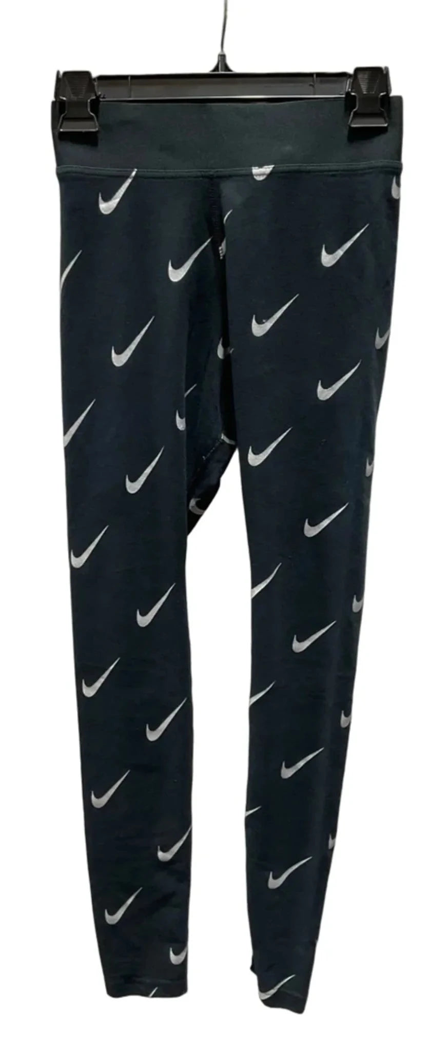 Athletic Leggings By Nike Apparel In Black & Grey, Size: S