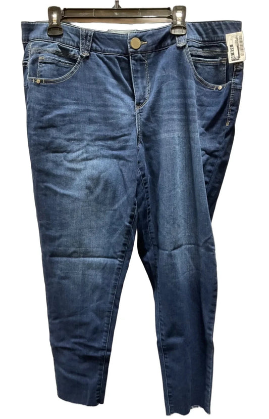 Jeans Straight By Wit & Wisdom In Blue, Size: 18