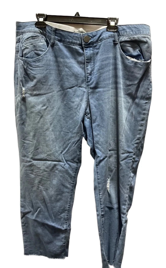 Jeans Straight By Wit & Wisdom In Blue, Size: 20